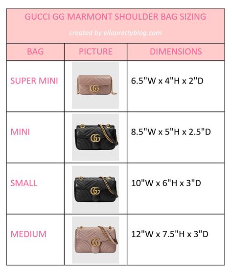 gucci marmont bag size guide|gg marmont matelassé small bag.